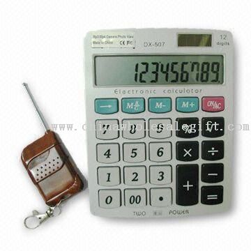 Calculators Built in Wireless Mini Camera and Transmitter inside With a Remote Controller