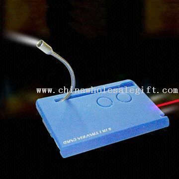 Multifunctional Laser Card with Book Light