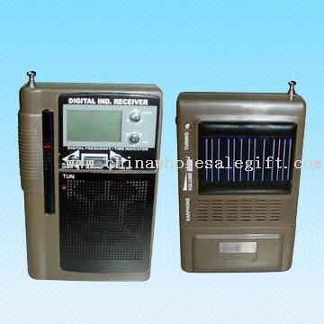 AM/FM/SW1-4 6-Band Digital Solar Radio with Swivel Telescopic Antenna