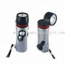 Dynamo Taschenlampe mit Radio und Lautsprecher images