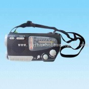 AM/FM/SW1-2 4-Band Multifunktionale Dynamo und Solar Radio mit Compass / Torch / Thermometer-Funktion images