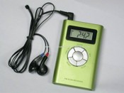 mp3 radio with time and frequency display images