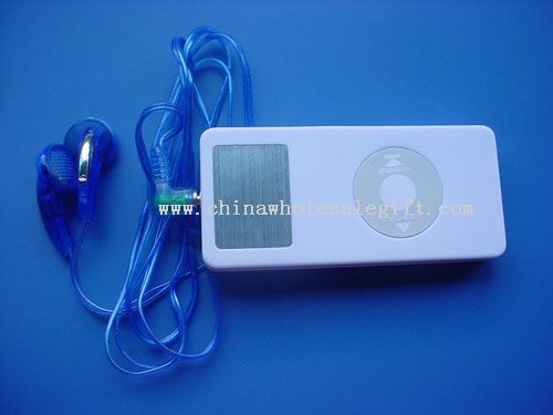 rádio MP3 com fone de ouvido