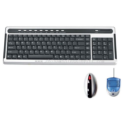 Teclado sem fio 2.4Ghz & Mouse Combo