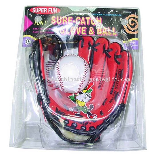Baseball Glove and Baseball Set