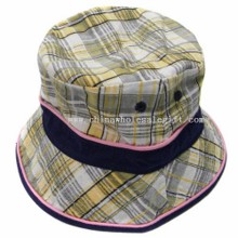 Checked cotton Bucket Hat images