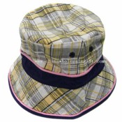 Checked cotton Bucket Hat images