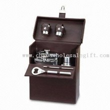 Portable Bar Set in Imitation Leather Case images