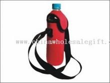 Water Bottle Cooler with cap and shoulder strap images