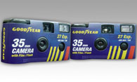 35 milímetros câmera de uso único flash