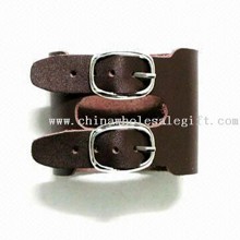 Leather Bracelet with Metal Buckle images