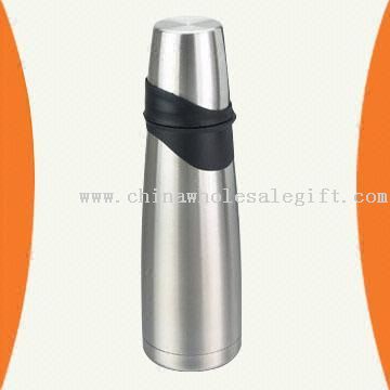 فلاسک 1000 ml تازه طراحی شده فولاد ضد زنگ با بوش پلاستیکی بر روی بدن فلاسک