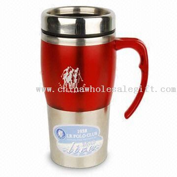 Car Mug Water Bottle with 450ml Capacity and Silkscreen Printing