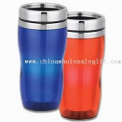 Perjalanan Mug terbuat dari plastik dengan tutup Stainless Steel images