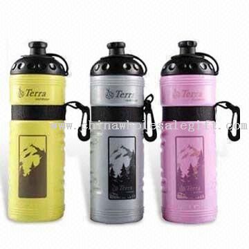 PE Sports Bottle with Capacity of 750mL and Silkscreen Printing Logo