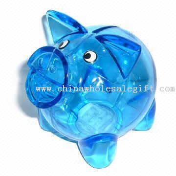 Transparent PS Piggy Coin Bank