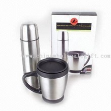 High-grade Gift Set with 500ml Vacuum Flask and 16-ounce Travel Mug images