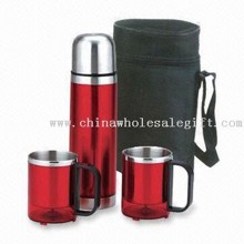 Tasse en acier inoxydable, avec pochette en vrac 1pc au fourre-tout images