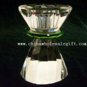 Suporte de vela de cristal em forma elegante images