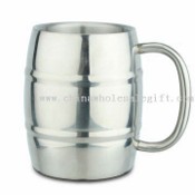 300ml Stainless Steel Beer Mug with Insulated Double Wall Construction and Handle images
