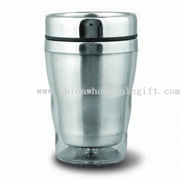 Travel Mug with Plastic Outer