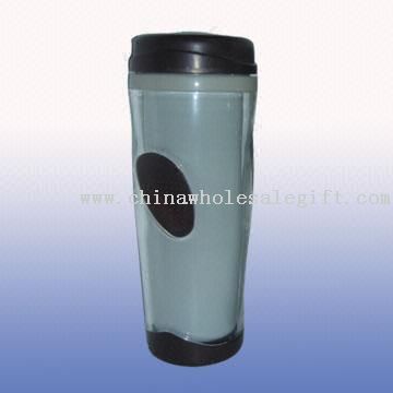 Double Wall Plastic Mug with 350mL Capacity