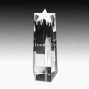 Crystal star pillar award Crystal Trophy in Star Pillar Design images
