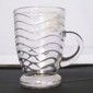 130 ml Fassungsvermögen Glas Tasse mit Ripple-Muster small picture