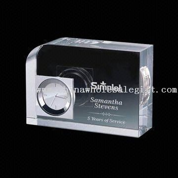 Crystal Clock Award in Different Sizes