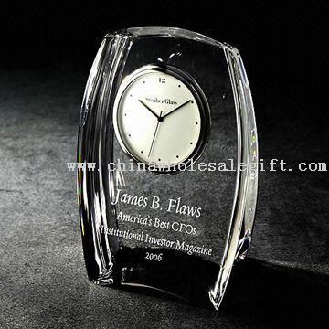 Crystal Desk Clock in Various Designs