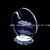 Crystal Award med kunder logotyper för främjande images