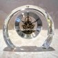 Crystal Clock with Brass Mouvement Skeleton small picture