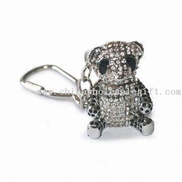 Crystal Teddy Bear Keychain