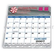 Plastic Molded Desk Pad Calendar and Flag Dispenser images