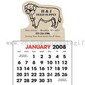 Steer Shaped Stick Up Calendar images