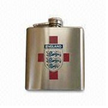 Stainless steel shiney-finish Hip Flask images