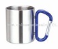 Stainless Steel Coffee Cup with carabiner handle small picture