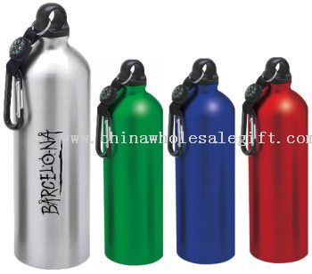 SPORTS WATER BOTTLE with compass carabiner