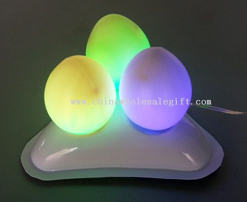 USB 7 cor três ovos de Páscoa (3 LED vela)