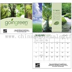 Calendario degli appuntamenti 12 mese andando verde