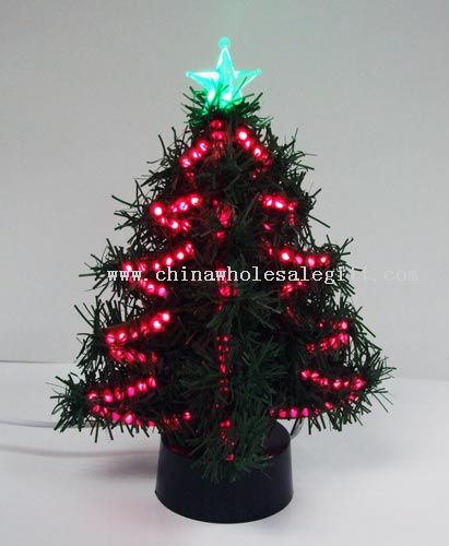 USB Green Xmas tree red LED flash