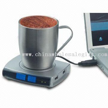 Cup Warmer with LCD Réveil et USB Hub