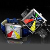 Stainless Steel Watch med justerbar rem images