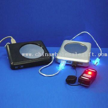 Электрические Кубок теплее/USB концентратор USB с функцией Plug-and-play и индикатор питания