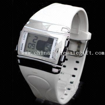 Watch with Water Resistant and Digital LCD Screen