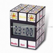 Magic Cube jam dengan Jam Alarm LCD images