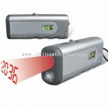 Projection Clock with Torch and Alarm