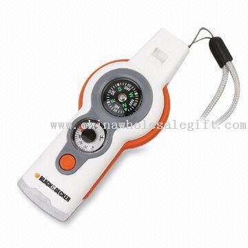 Multi-function LED Flashlights with Magnifier Compass and Whistle