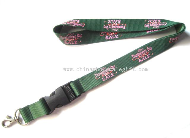 Thick polyester lanyard