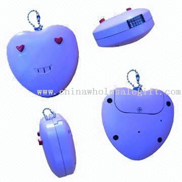 Keyfinder ve tvaru srdce s funkcí nahrávání
